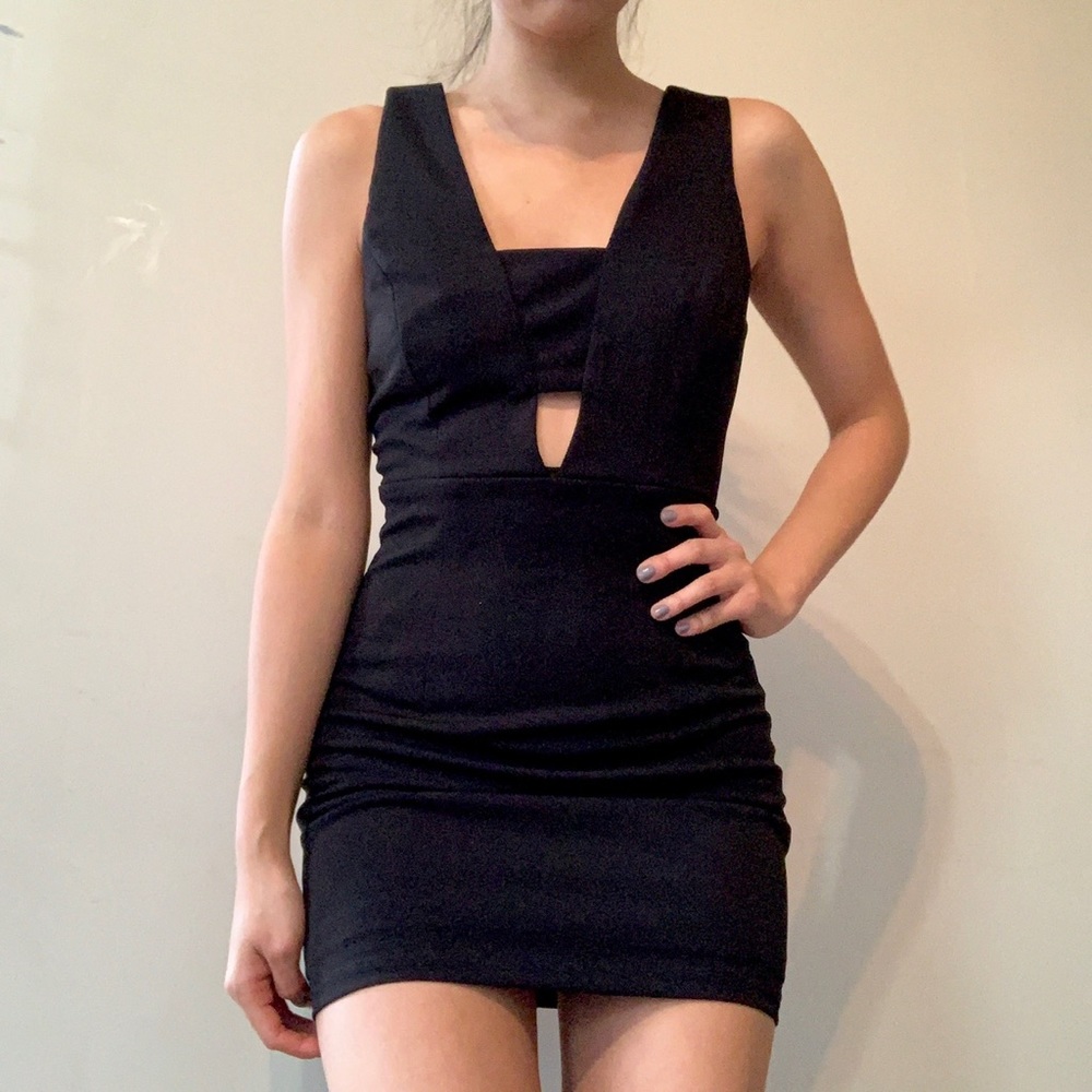 Black Cutout Bodycon Dress